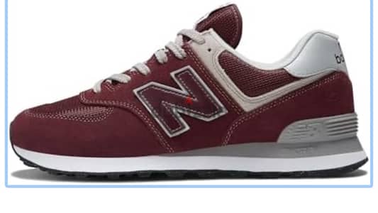 New Balance  men running shoes inspired 574 burgundy 47.5
