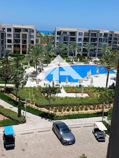 One-bedroom chalet for sale with a pool view prime location in Marina Marassi at a price lower than the market price in Marassi North Coast near amwaj