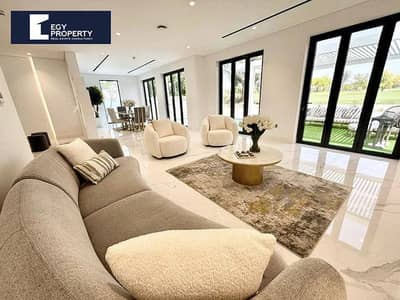 With Charming view on the Nile Fully Finished Luxury Villa for Sale in Jirian - New Cairo