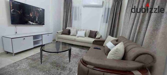 For rent furnished in Madinaty at a bargain price, area 124m, with a distinctive view