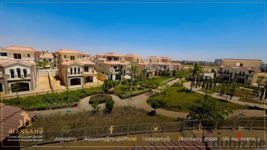 Fully finished standalone villa for immediate delivery in Al Maqsad, New Capital. 590 sqm land, open view on wide garden & Iconic Tower. Prime R3 loca