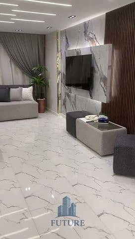 شقة 120 متر للبيع بالعفش والتكيفات بتفرعات نادي الصيد ومحي الدين ابو العز
