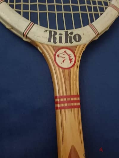 For sail 1969's wood tennis racket rikoاثنين مضرب تنس نوادر  زيرو