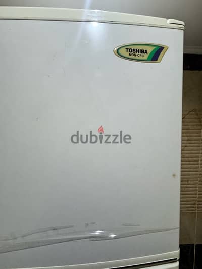 Toshiba 3-Door Refrigerator – White – Used
