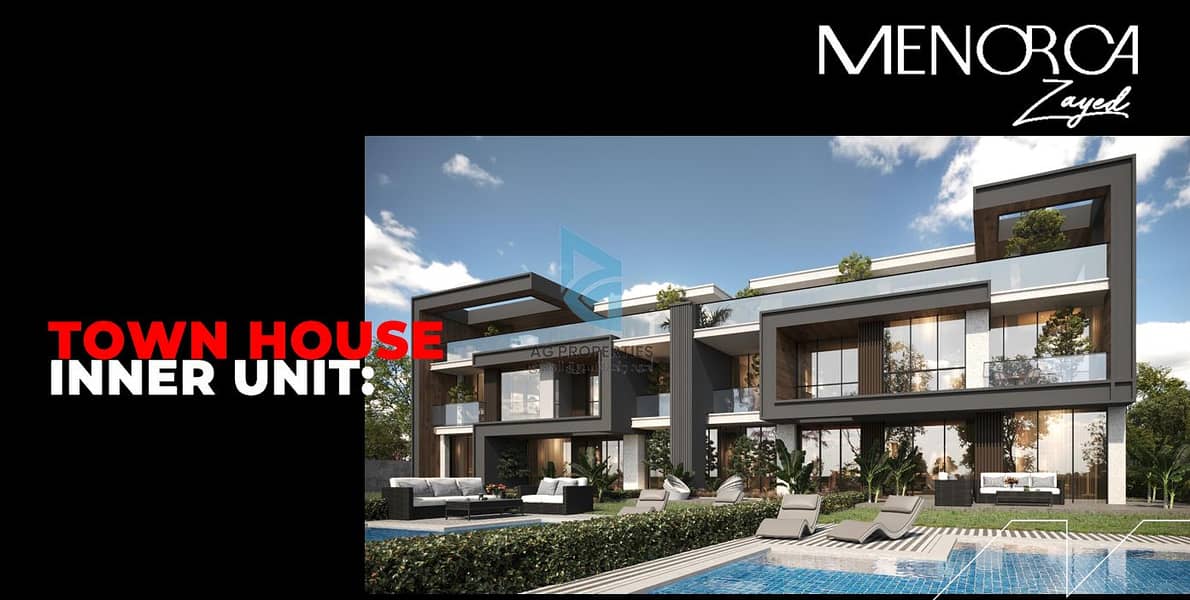3 Bedrooms 225 sq.M Townhouse for sale 16,000,000 EGP in Menorca, Sheikh Zayed