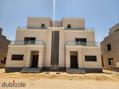 Twin house villa for sale in Naya West Compound - New Zayed, area 255 m and garden 200 m