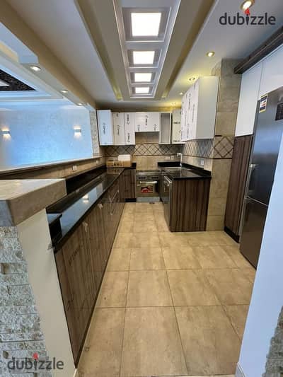 For sale, an apartment 200 finished, ready for inspection and delivery in the Fifth Settlement, in installments, next to the American University in a distinctive location, New Cairo, AUC