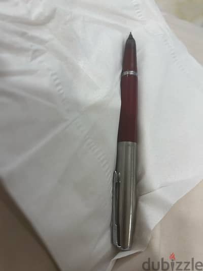vintage parker fountain  pen burgundy