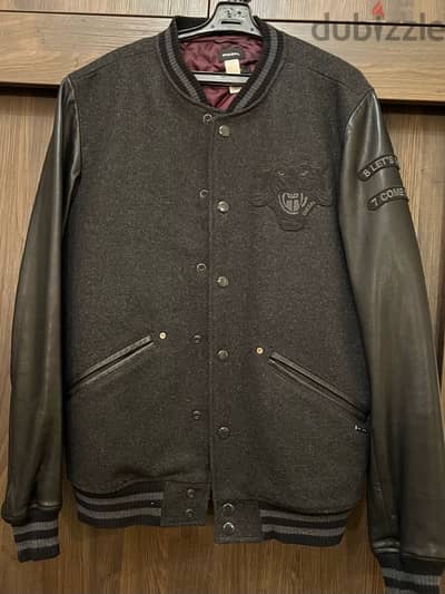Diesel Wool Leather Varsity Jacket