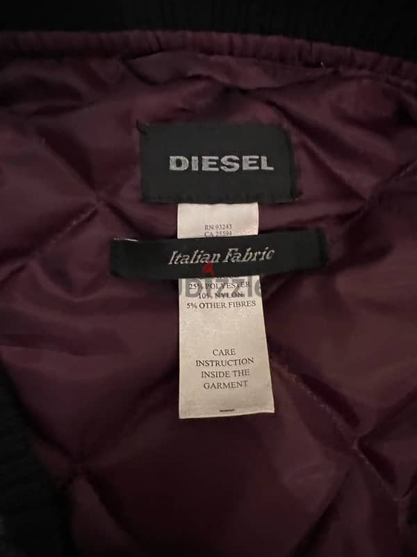 Diesel Wool Leather Varsity Jacket 2