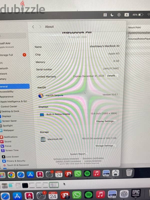 Macbook air M3 2024 6