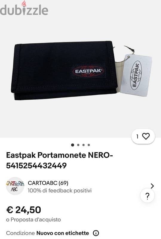 original eastpak wallet  USA 2