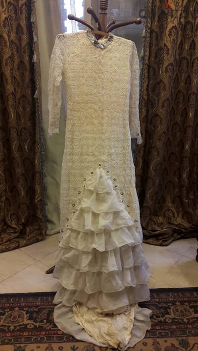 فستان زفاف جبير أبيض - White Jubair Wedding dress