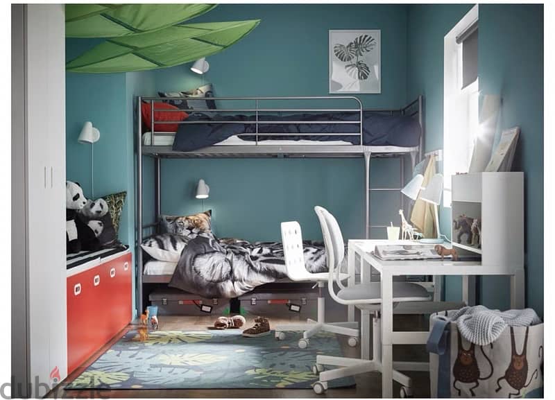 SILVER IKEA BUNK BED 1