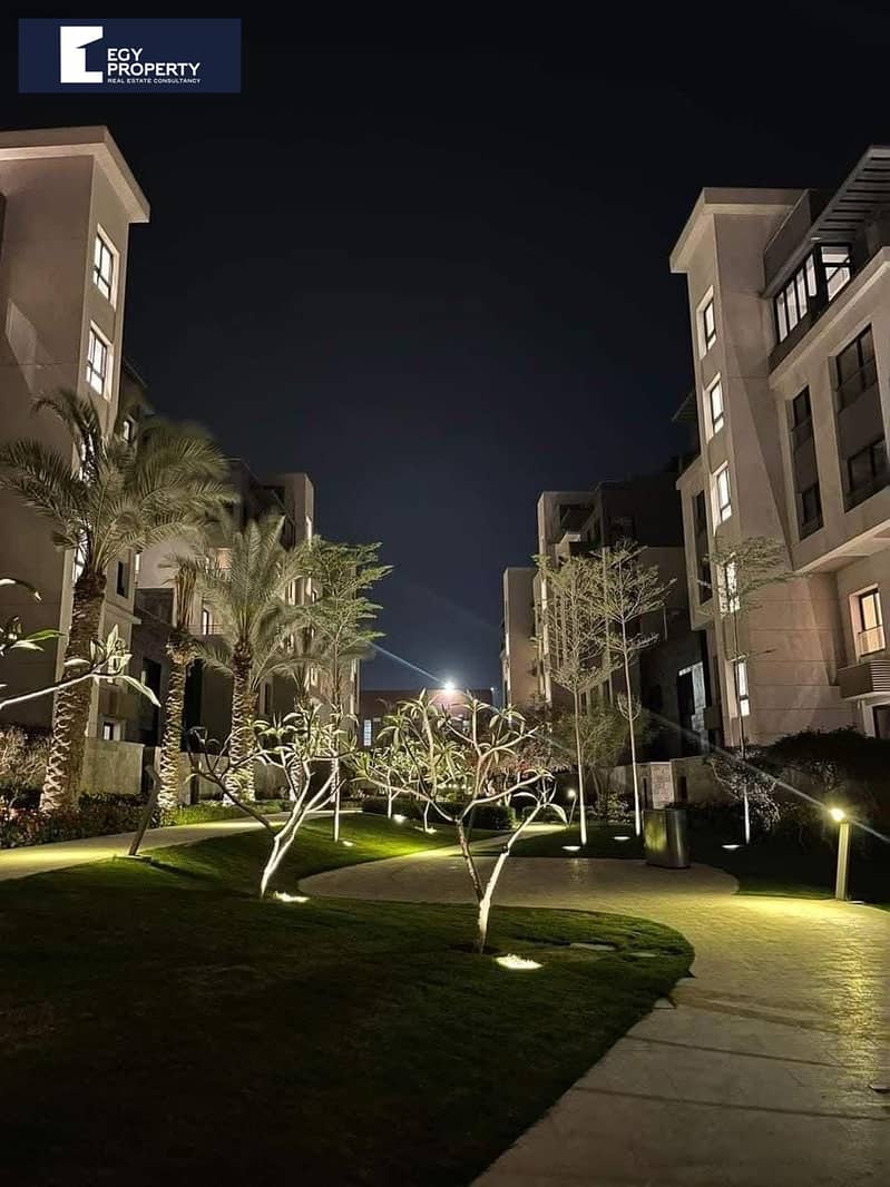 3 Bedrooms 355 sq.M Apartment for rent 40,000 EGP in Trio Gardens Compound, 5th Settlement
