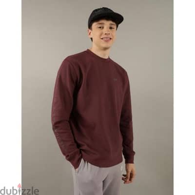 American eagle thermal t-shirt size S burgundy