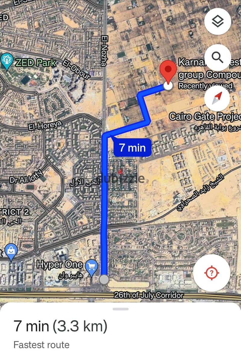 3 Bedrooms 131 sq.M Apartment for sale 6,000,000 EGP in Sama Zayed, Sheikh Zayed