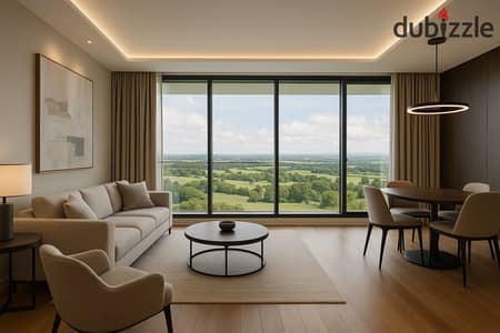 Seize the opportunity to own a bargain apartment with a stunning open view, for sale with only10% down payment in one of the most prestigious compound