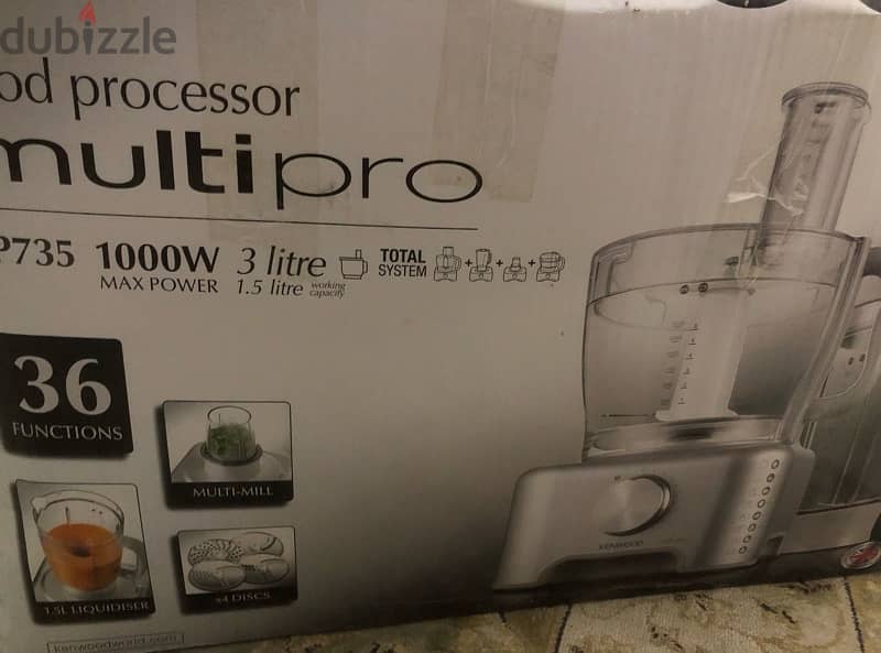 Kenwood ,FP735, Multi Pro 36 function 3