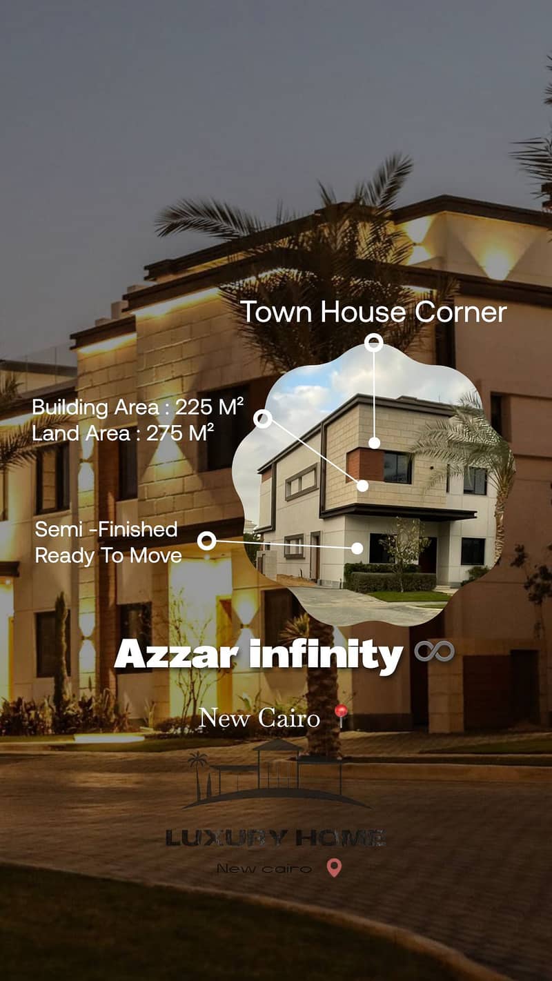 Townhouse corner for sale in Azar 2 Compound – Golden Square – Fifth ...