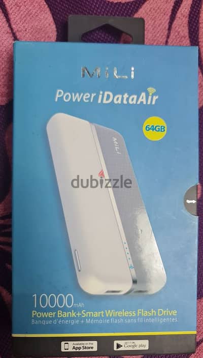 Mili powerbank 10000 + 64gb wireless Flash drive for iOS and android