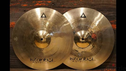 Istanbul hihat 14 xist brilliant B20 new cymbal drums نحاس درامز