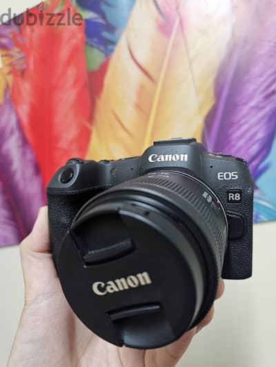 Canon R8 + LENS 24-50 + CanonBattery + Charger