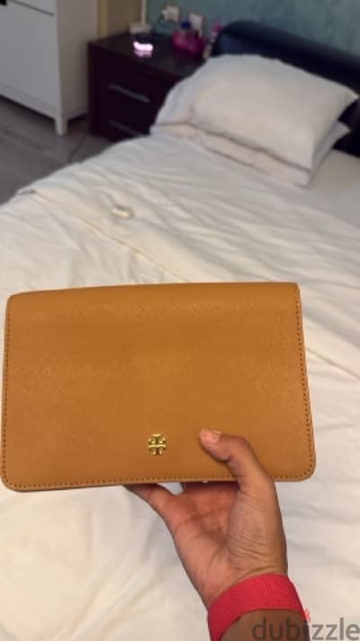 Tory Burch Robinson Leather Crossbody / Clutch