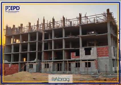Two-bedroom apartment for sale in Rovan Compound, Sheikh Zayed, with Al Ahly Club membership.