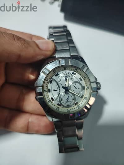 ساعة Seiko أصلية 100M كرونوغراف ياباني – موديل 6G34-00K0