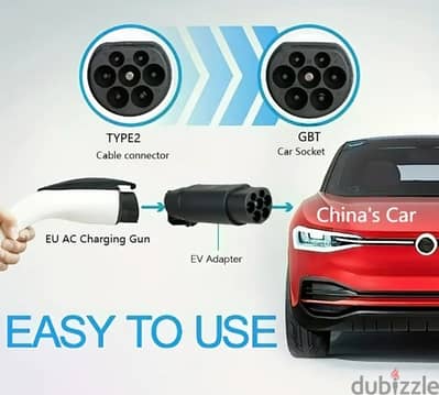 Ev charging adapter -Type 2 to GB/T.