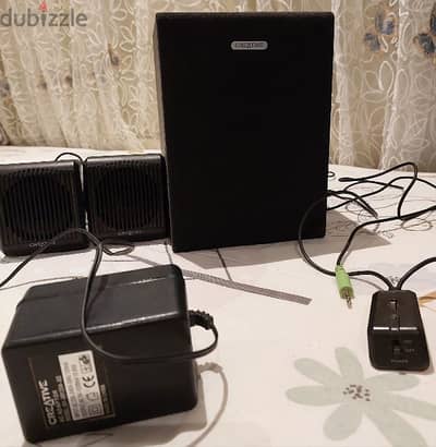 Subwoofer Creative صب وفر كريتيف سماعتين صوت قوي جدا