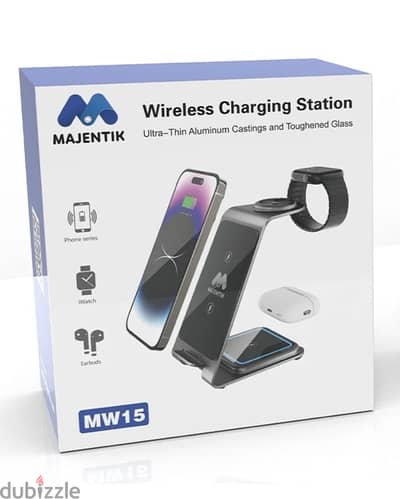 Majentik wirless charger 3x1 - شحن وايرلس