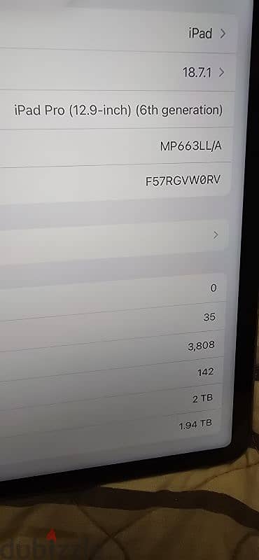 ipad 12.9 pro 6th 2TB 3