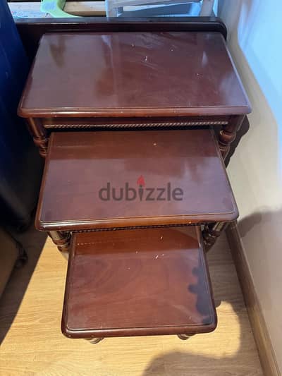 Ashley furniture side tables set. طقم ترابيزه جانبيه اشلي