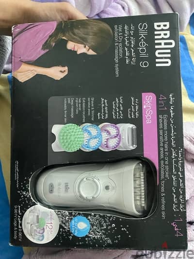 braun silk epil9, skin spa 12 ملحق
