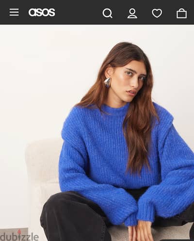 ASOS Arrange Shoulder Pad Jumper