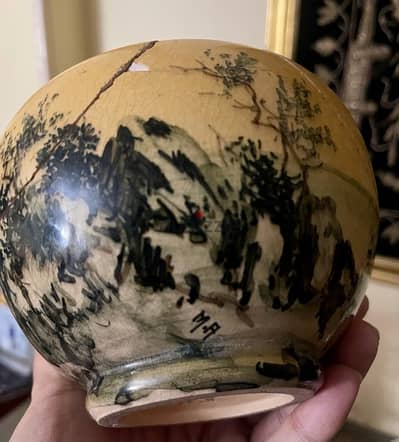 original clement massier art(very rare)hand painted