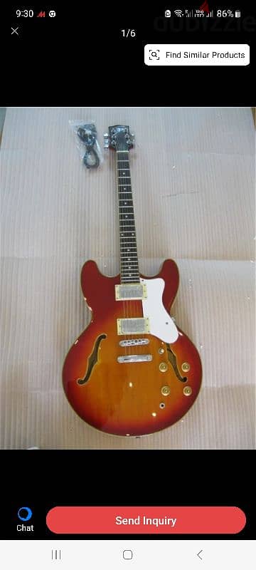 New custom guitar from Gibson semi hallow جيتار كهربائي جديد من جيبسون