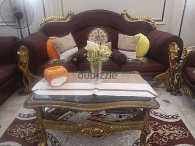 أنتريه أثنين كنبه وأثنين كرسى وترابيزة