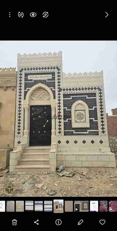 Grave for sale, area 40 square meters, Fayyum Road First after Dahshur cut, 15 minutes from Al-Ramiya Square and Al-Ahram Gardens, licensed by Giza Governorate, fully constructed and finished, immediate receipt, free inspection.