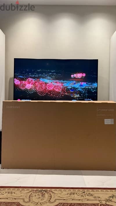 Samsung crystal UA65DU7000 شاشة سامسونج كريستال ٦٥ بوصة