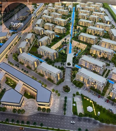 Apartment for sale in Hadayek October, 195 sqm, three rooms, in Kite Residence by Centrada, next to O West , directly on wahat Road and next to MSA .
