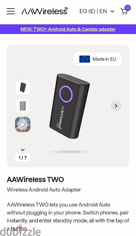AA Wireless Two Android Auto Adapter 1