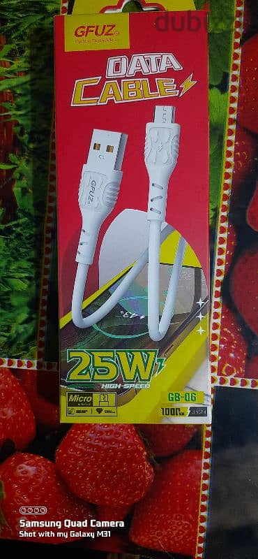 كابل ميكرو  Micro USB 25W High Speed – طول 1 متر