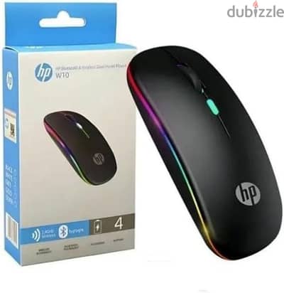 ماوس بلوتوث و معه ريسيفر لاسلكي بمنفذ شحن USB Type-C
