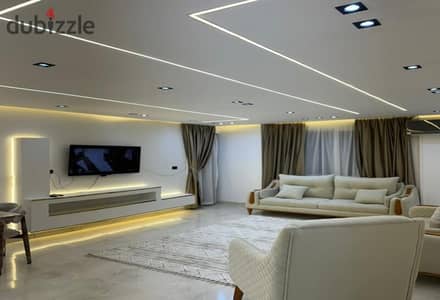 شقه للايجار المفروش بالرحاب ارضي بحديقه تشطيبات خاصه