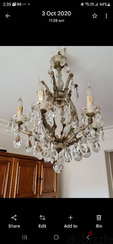 Vintage Crystal Chandelier