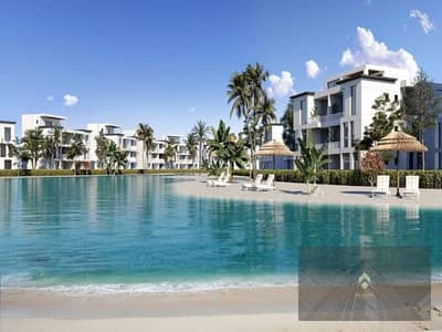 Chalet for sale, 2 bedrooms, super deluxe finishing, directly on the sea in Ras El Hekma