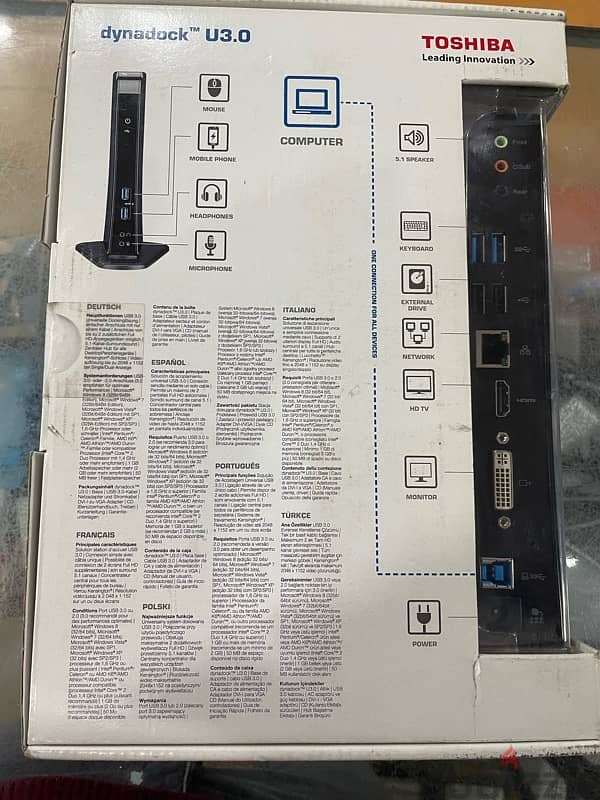 Docking Stations Toshiba dynadock U3.0 2